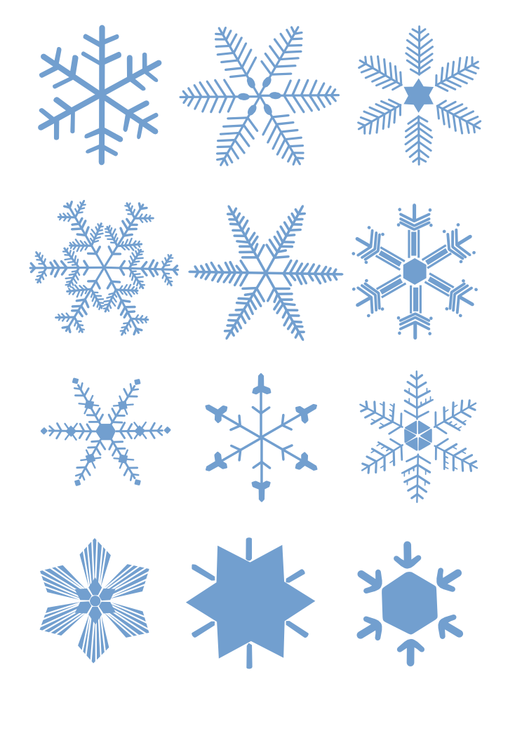 Snowflakes clipart transparent background