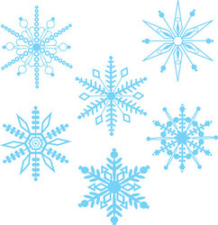 Snowflake clipart for transparent background