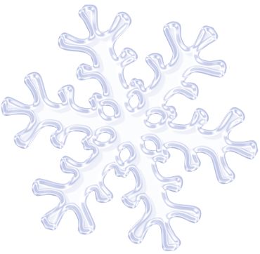 Transparent Simple Snowflake Clipart