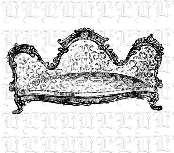 Items similar to Antique Victorian Furniture Sofa Chair Vintage