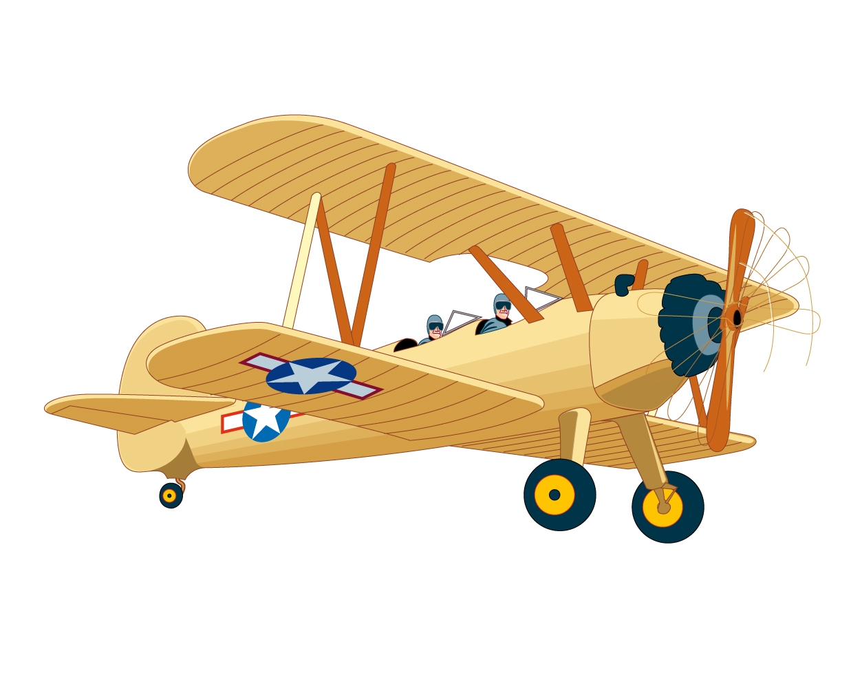 Classic Airplane Cliparts