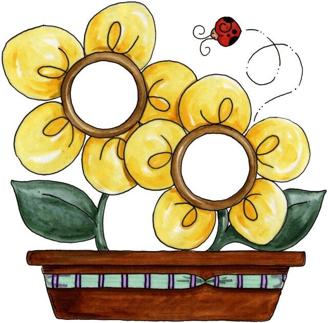 Country Flowers Cliparts