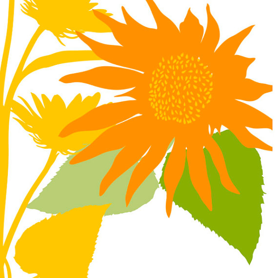 Country Flowers Cliparts