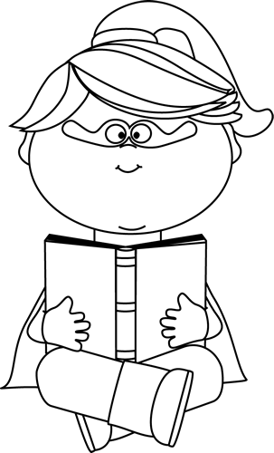 Hero Reading Cliparts