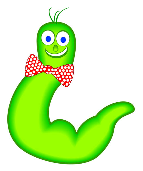 halloween worms clipart