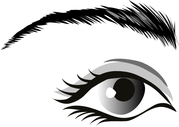Man eyes clipart black and white