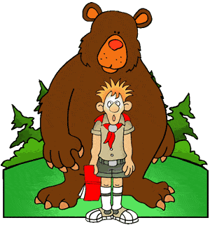 Camping Bear Cliparts