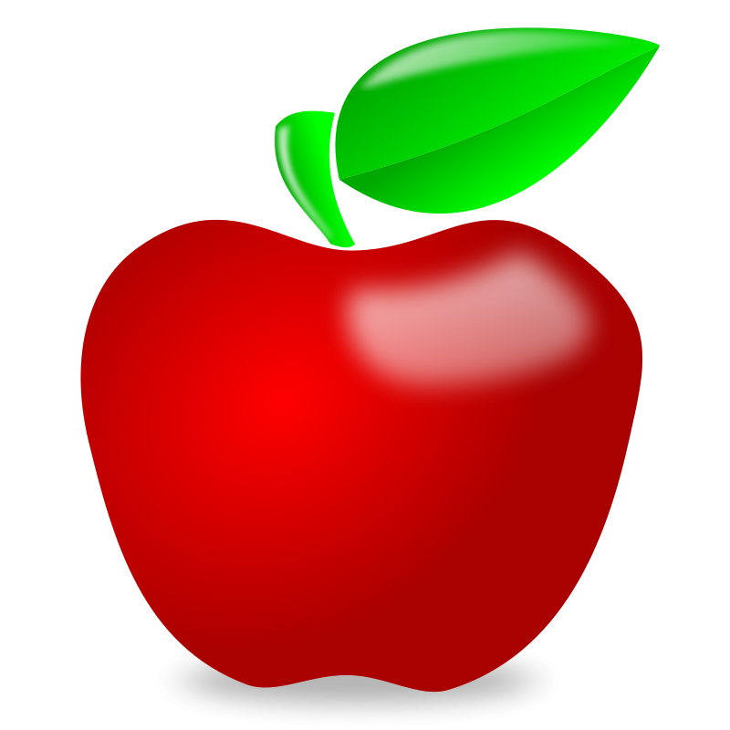Apple with bite out clipart transparent background black