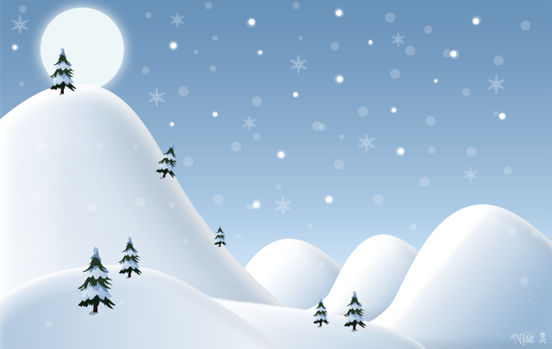 Snowy Hill Clipart