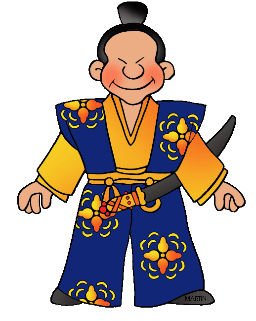 Feudal Japan Samurai Cartoon Clip Art Library