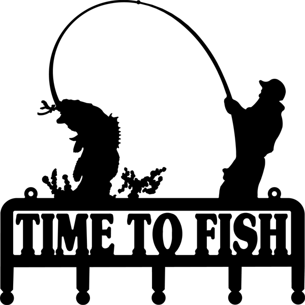 Jumping Bass Fish Clip Art