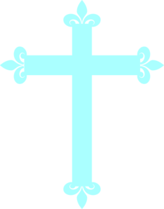 Cross clipart blue