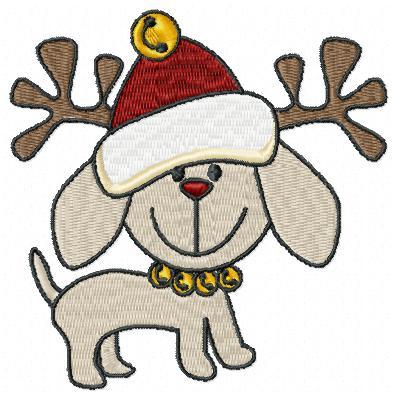 Christmas Dogs Cliparts