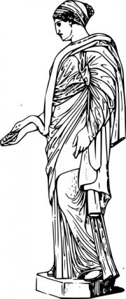 Greek Statue Clipart 23780