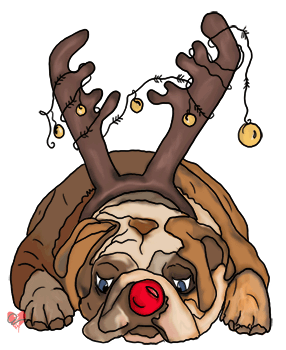 Christmas Dogs Cliparts