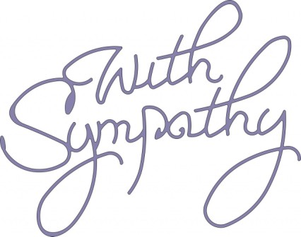 Sympathy Word Cliparts