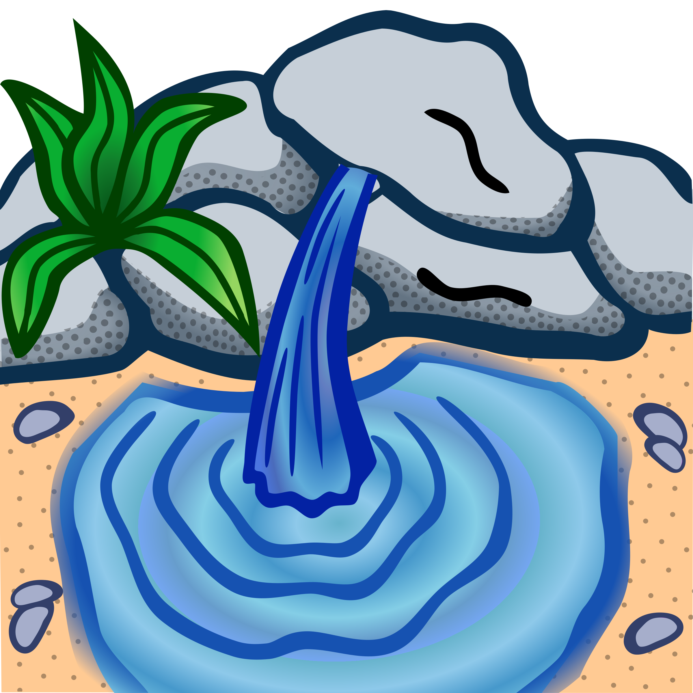 spring water clip art - Clip Art Library