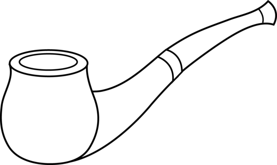 Smoking pipe clipart vector clip art free design