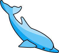 Free dolphin clipart graphics. Swimming diving dolphins baby