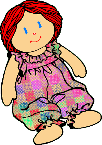 Toy doll clipart