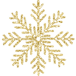 Gold snowflake clipart free 