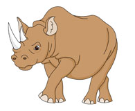 Black Rhino Cliparts