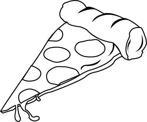 pizza slice png white - Clip Art Library