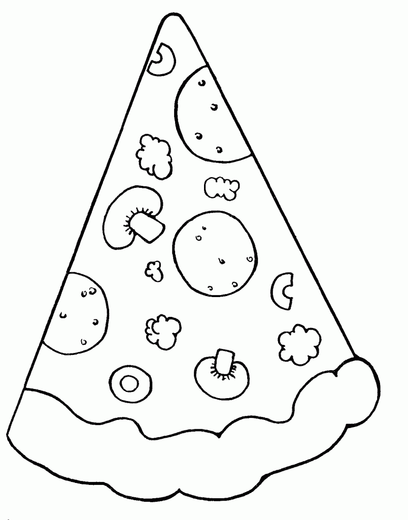Pizza day clipart black and white