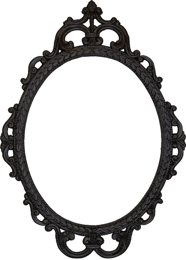 Antique mirror frame clipart