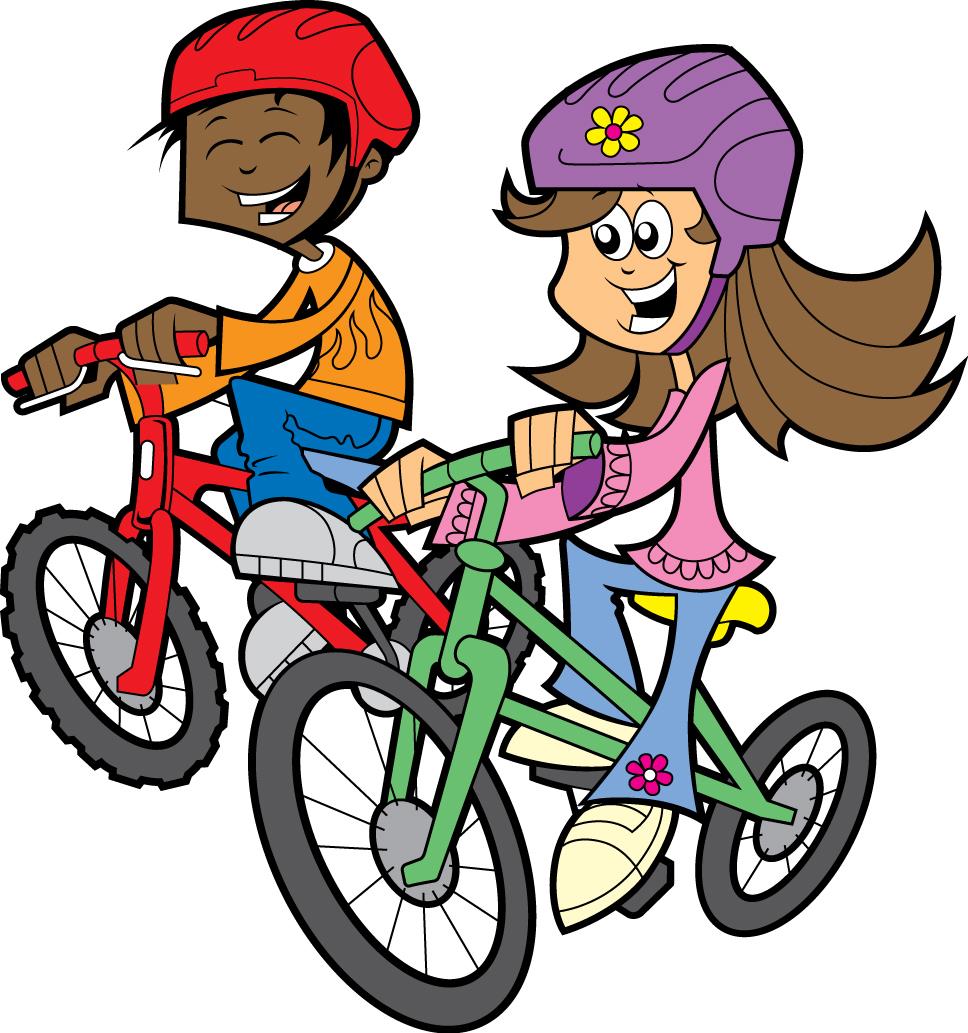 Riding Bicycle Cliparts