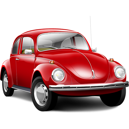 Old red car clipart png