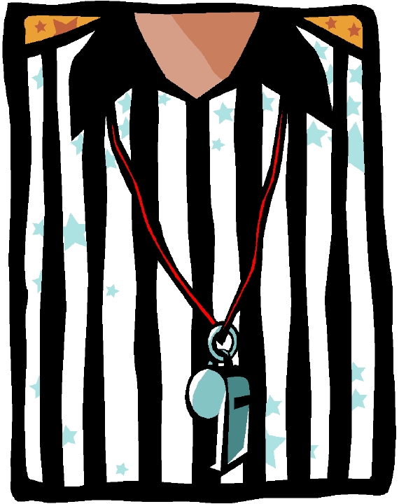 referee shirt with whistle - Clip Art Library