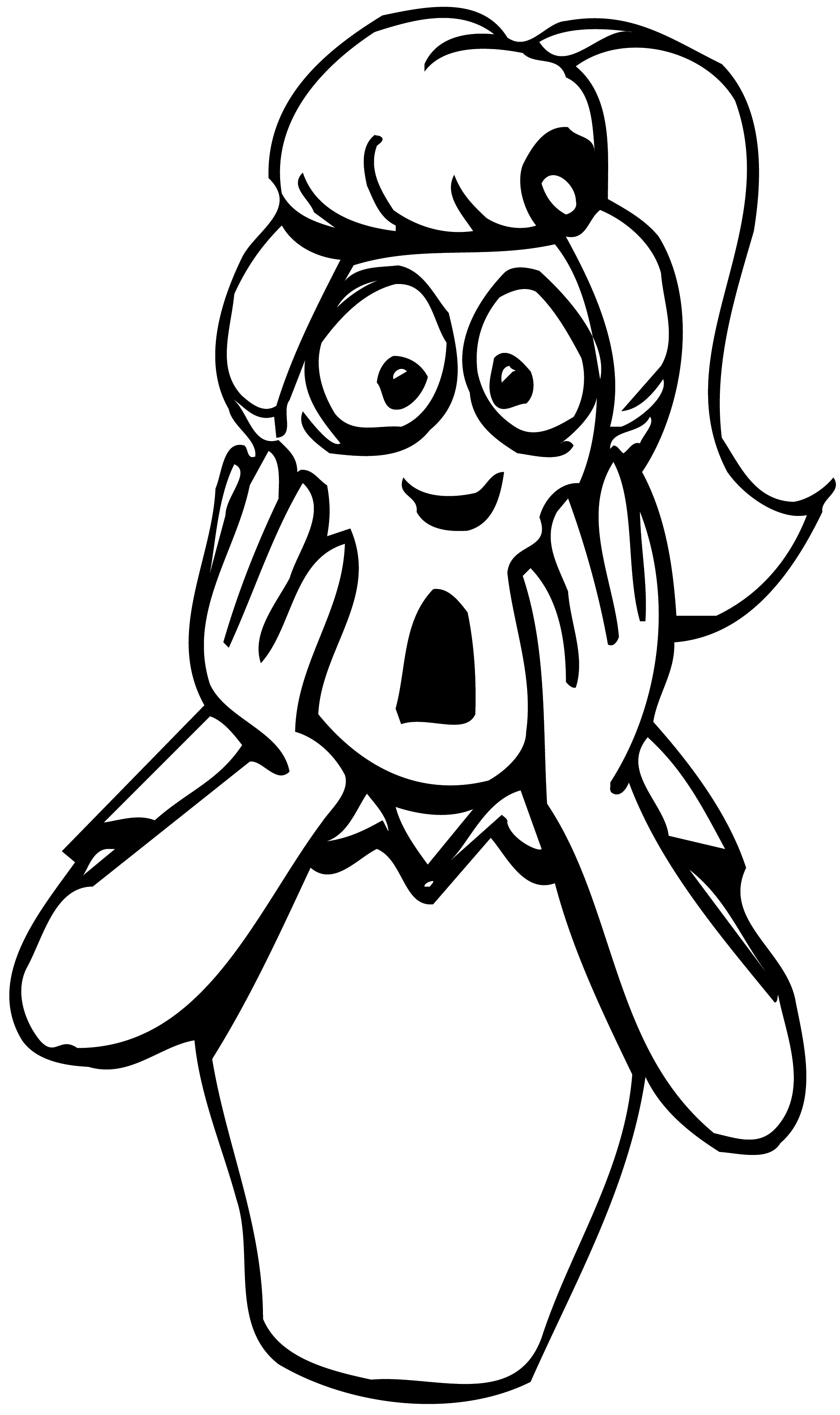 shocked person clip art