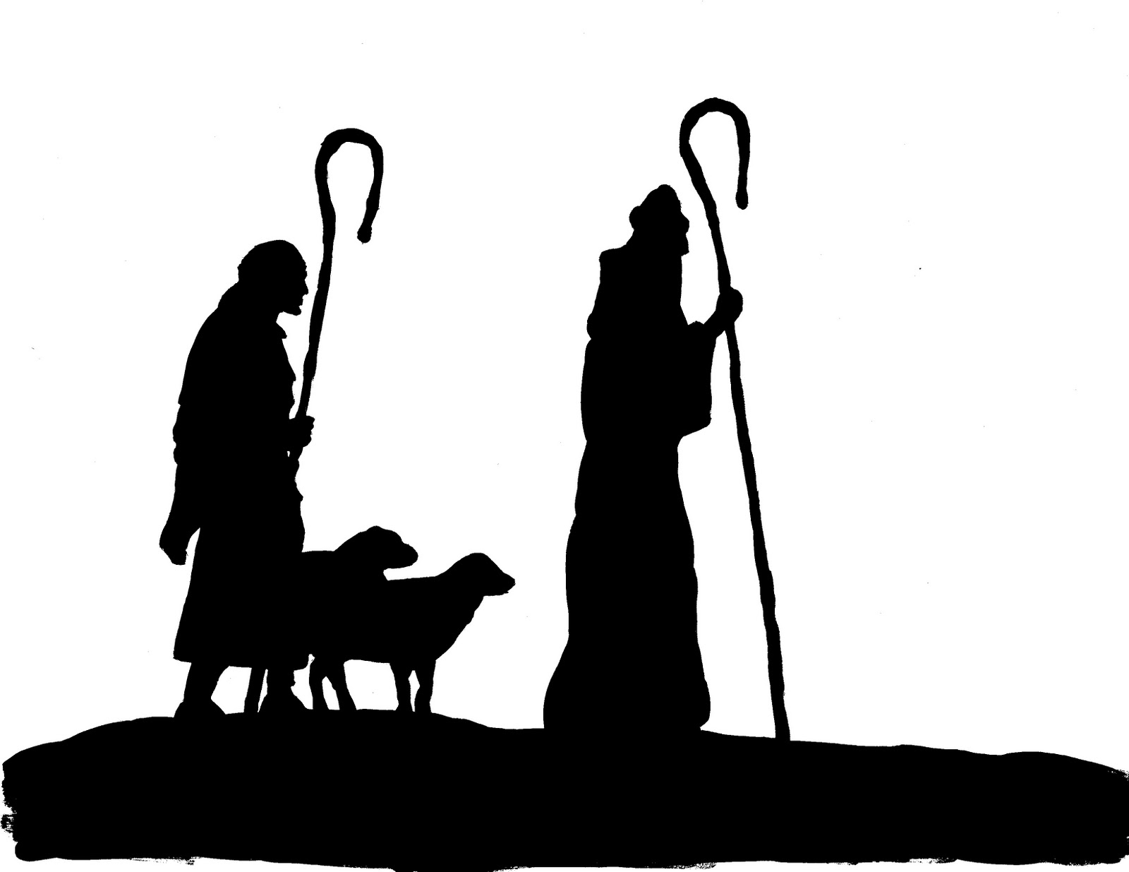 Clipart of manger silhouette