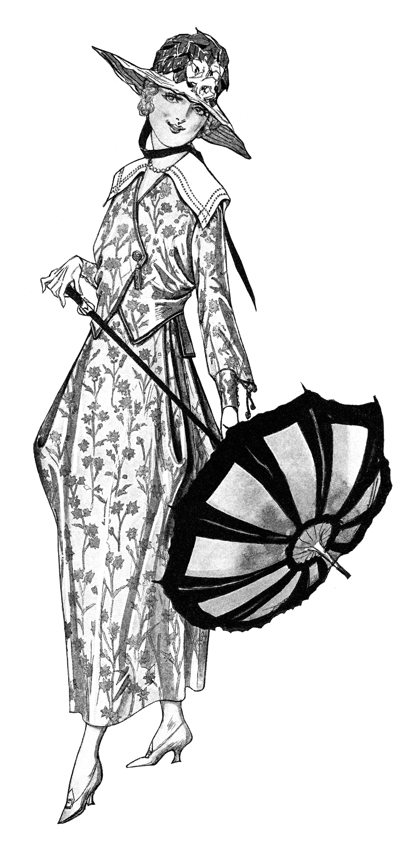 Victorian Parasol Cliparts