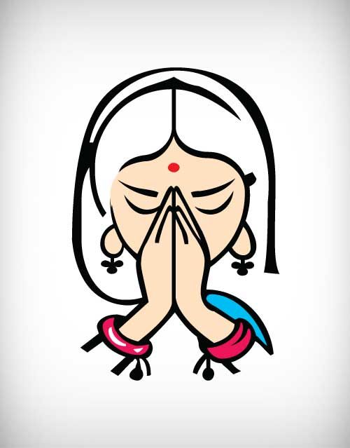 Namaste clipart image
