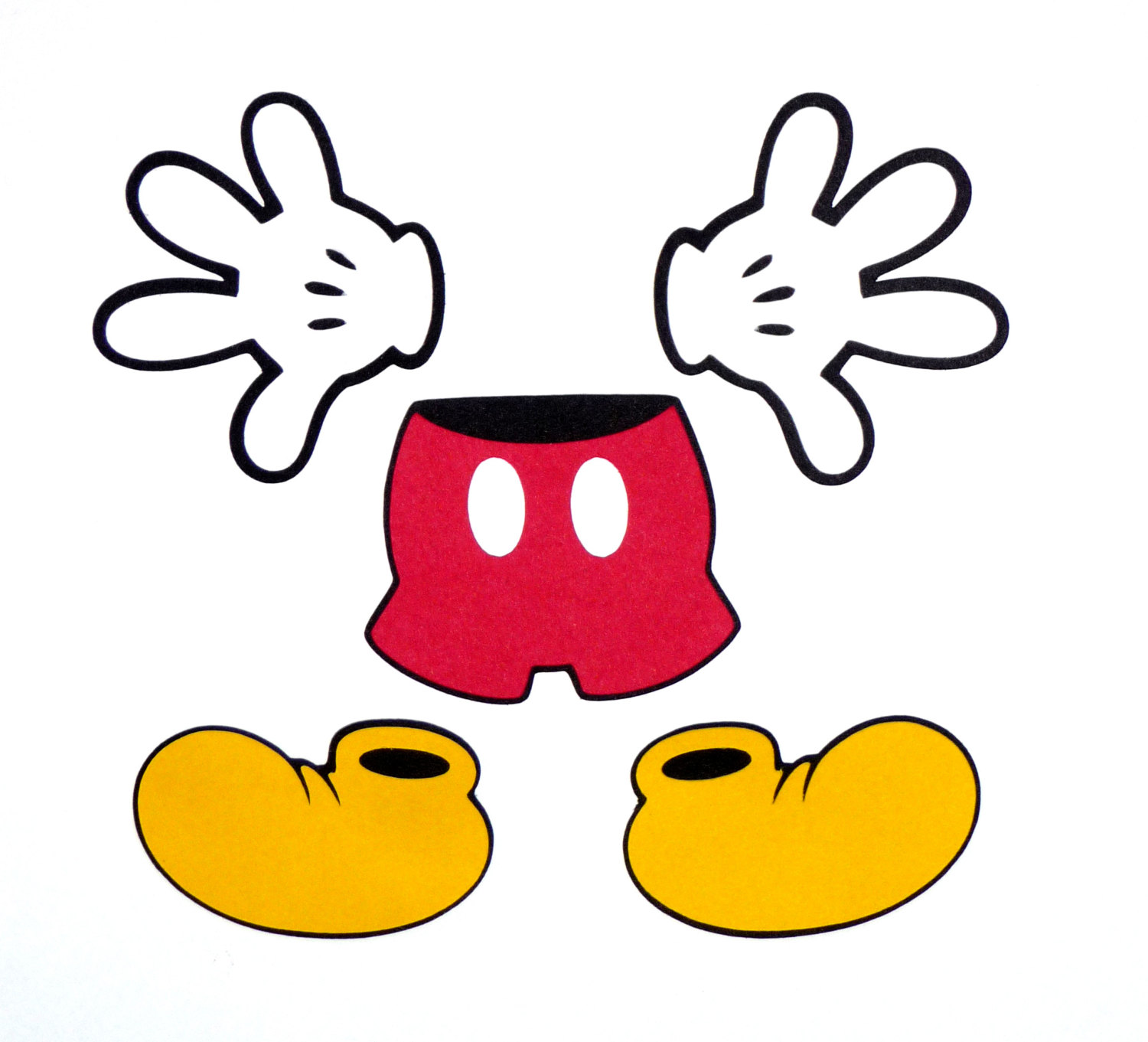 mickey mouse body parts clipart - Clip Art Library