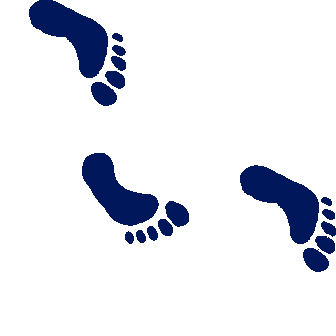 Walking Footprints Cliparts