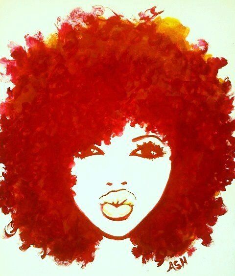 Afro hair clipart