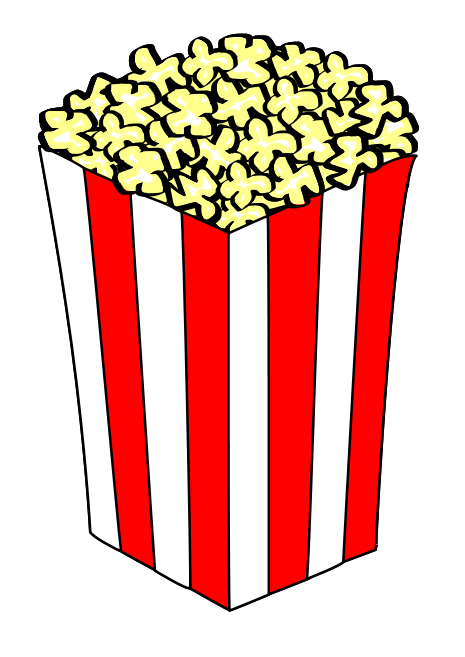 Popcorn pieces clip art – ciij