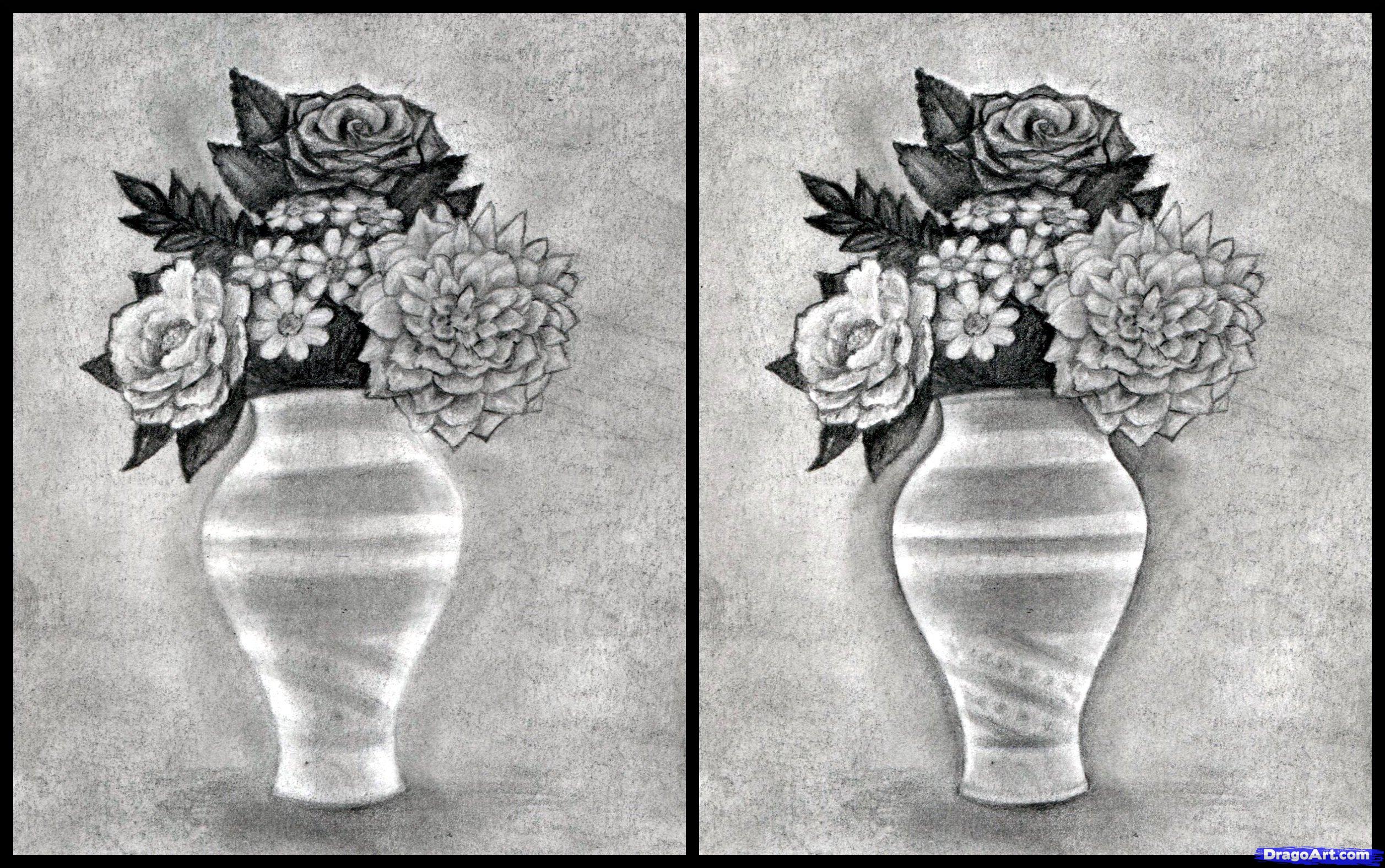 Drawing | how to draw flowers | how to draw flowers step by step | how to draw  flowers in a vase - video Dailymotion