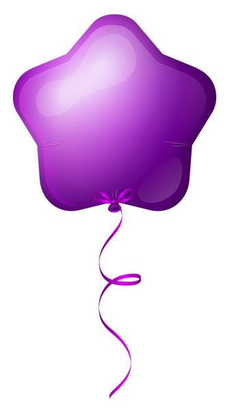 Purple Balloons Cliparts