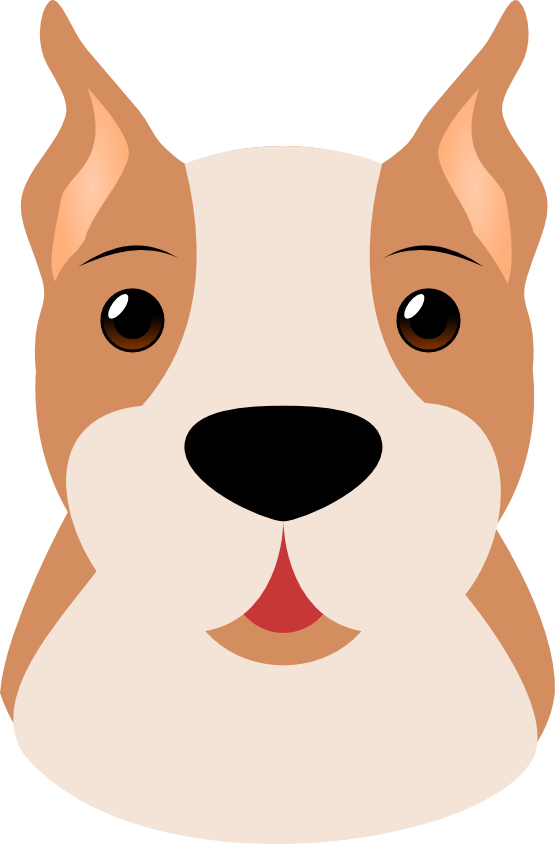 Dog face clip art