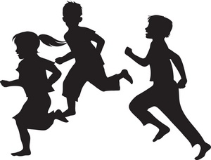 Free clipart of kids running