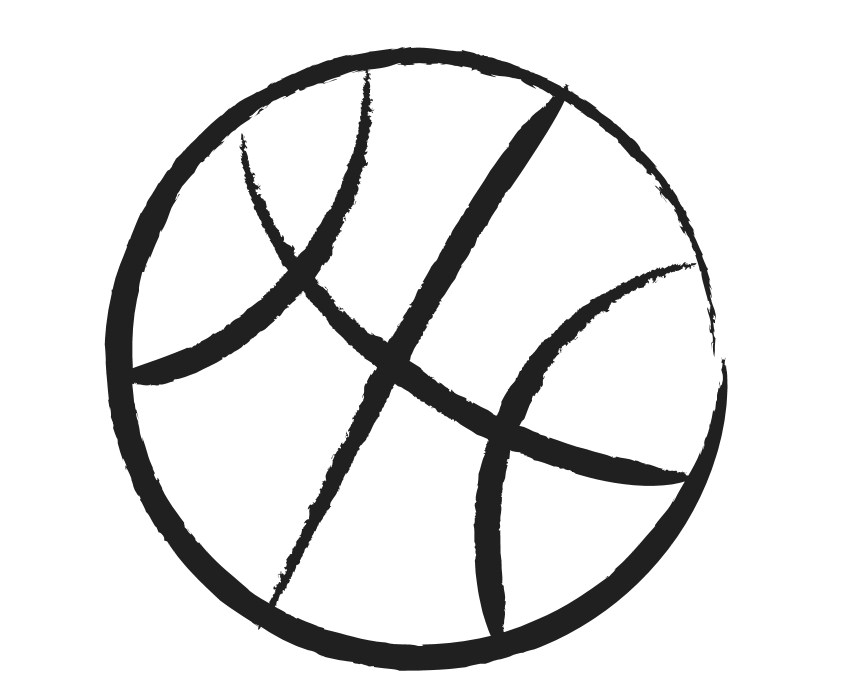 Cartoon Basketball Ball 