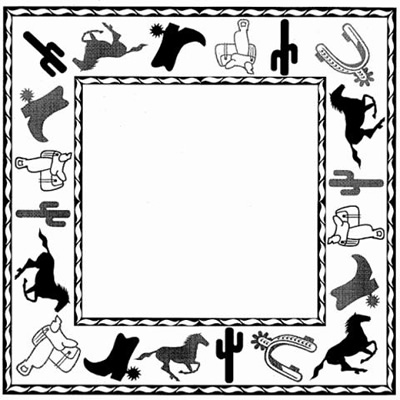 Western Black Cliparts