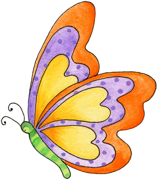 Butterfly outline clipart transparent background