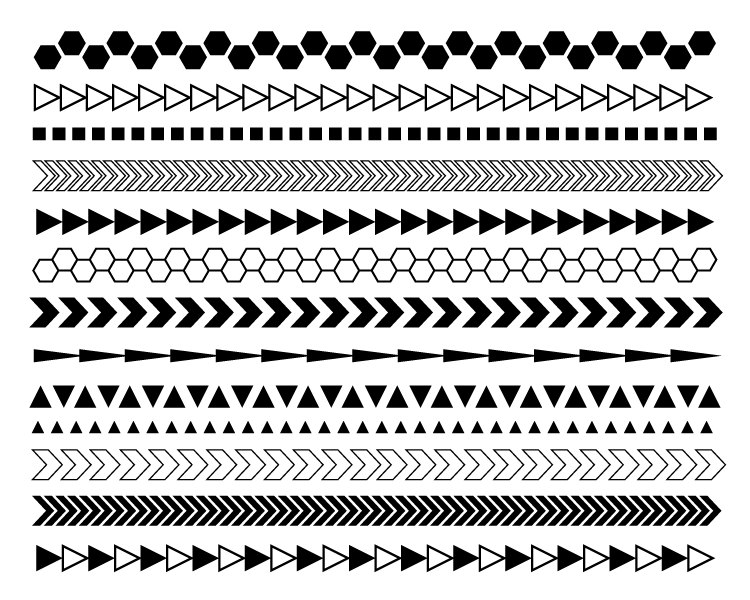 Triangle frame clipart