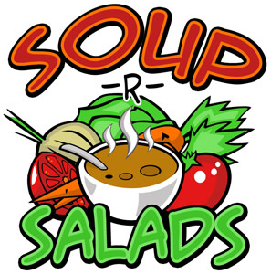 Clipart soup and salad