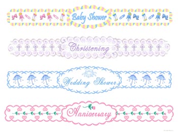 Family Baptism Cliparts